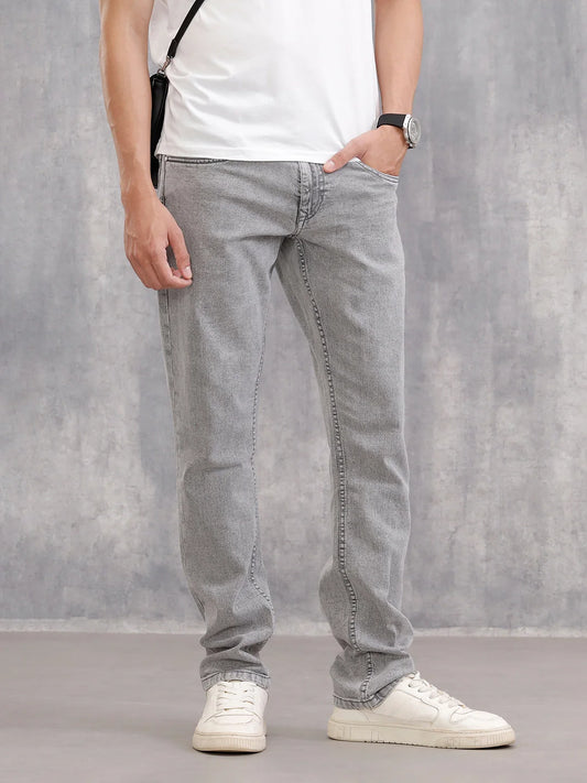 Heavy Washed Grey Jeans I Light Grey| Wvjn2069S
