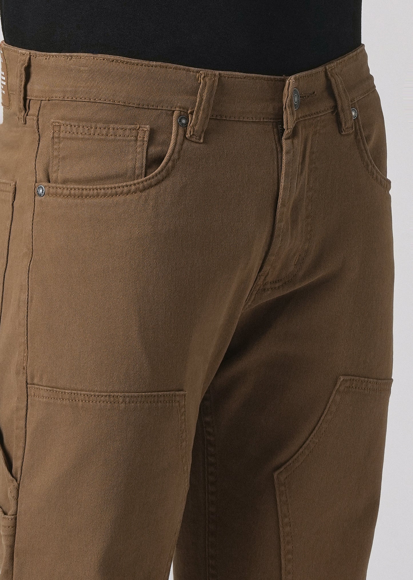 Brown cargo denim