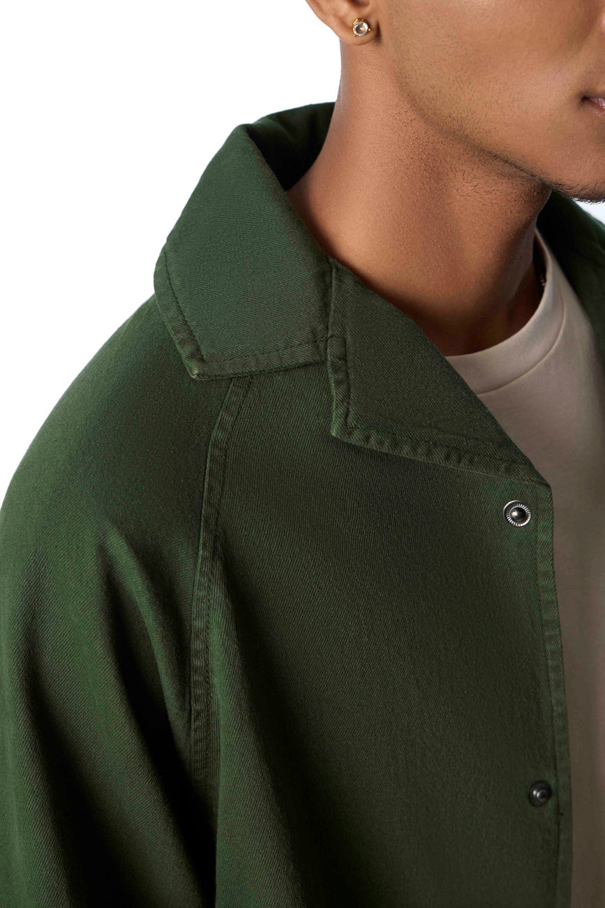 Hobo Shacket // Hunter Green