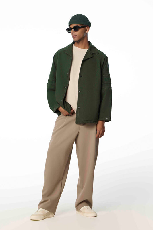 Hobo Shacket // Hunter Green