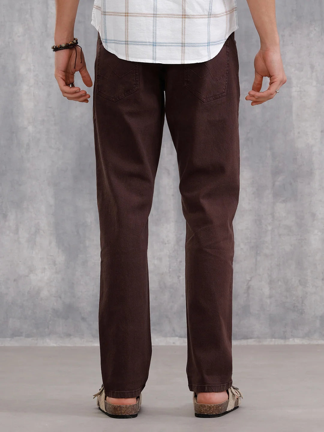 Overdyed 5 Pocket Jeans I Brown| Wvjn2052S