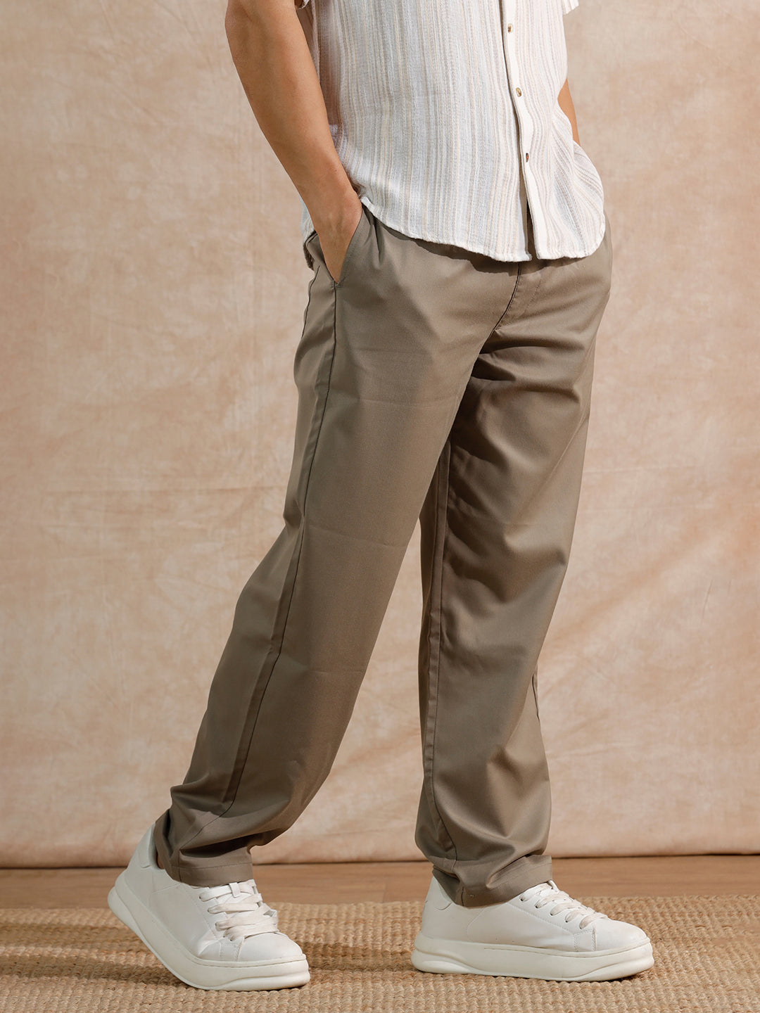 Casual Loose Fit Trouser | Khakhi