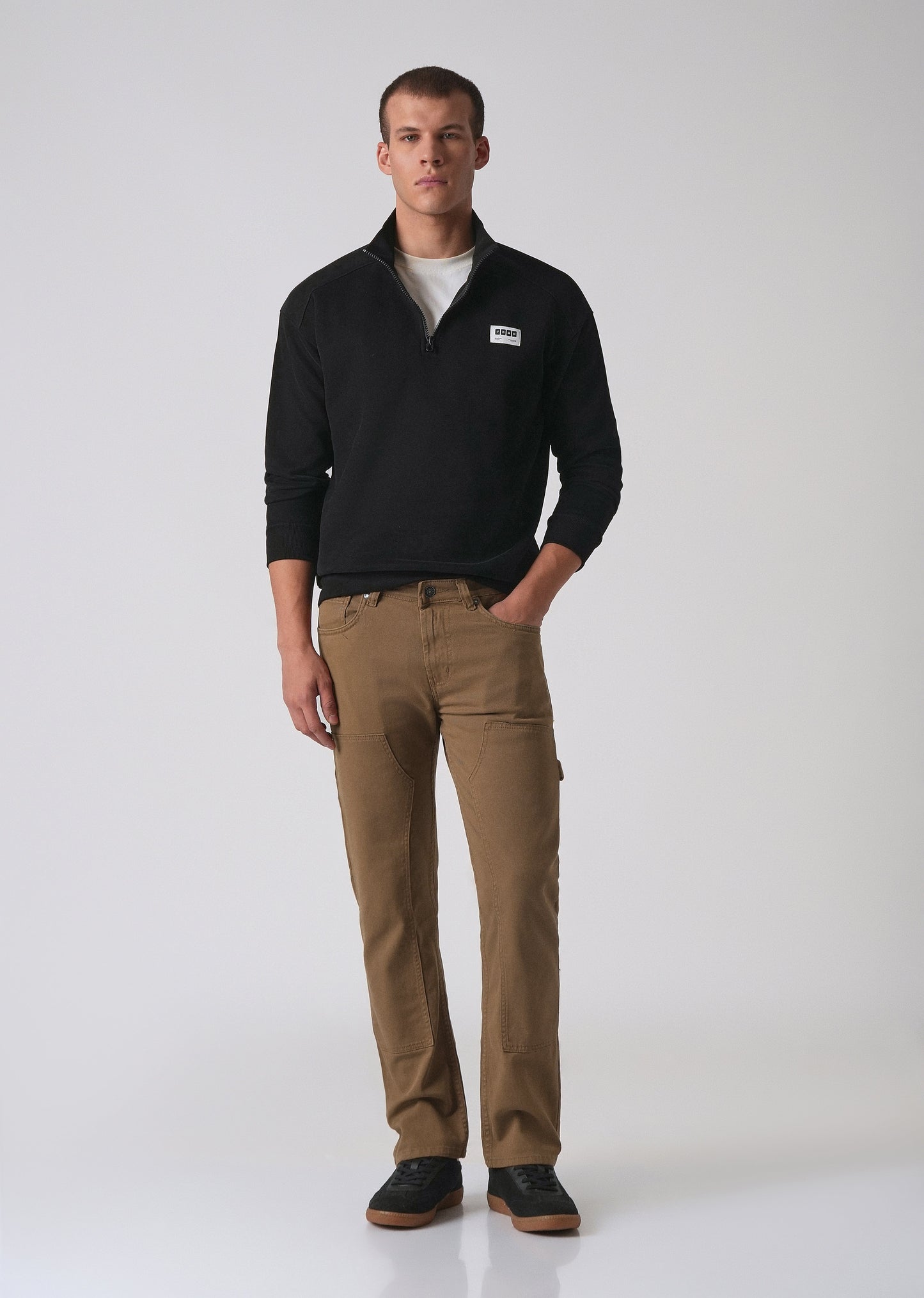 Brown cargo denim