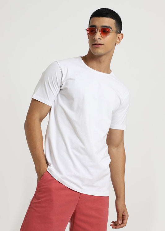 White Plain Crew neck T-shirt