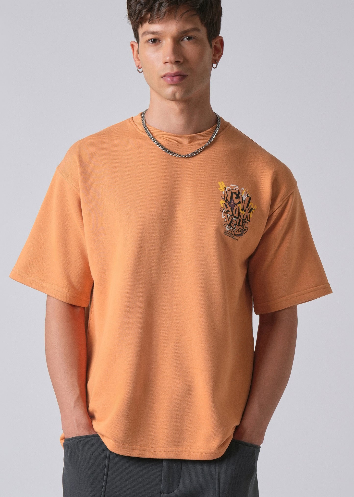 Apricot Orange Oversized T-shirt