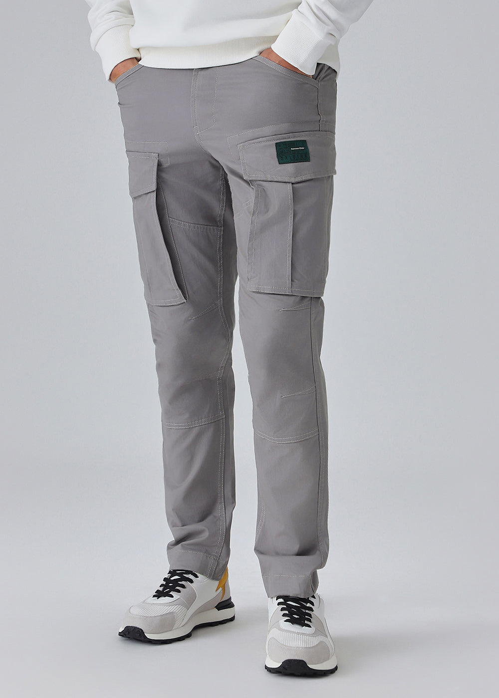 Aqua Gray Cargo Pant