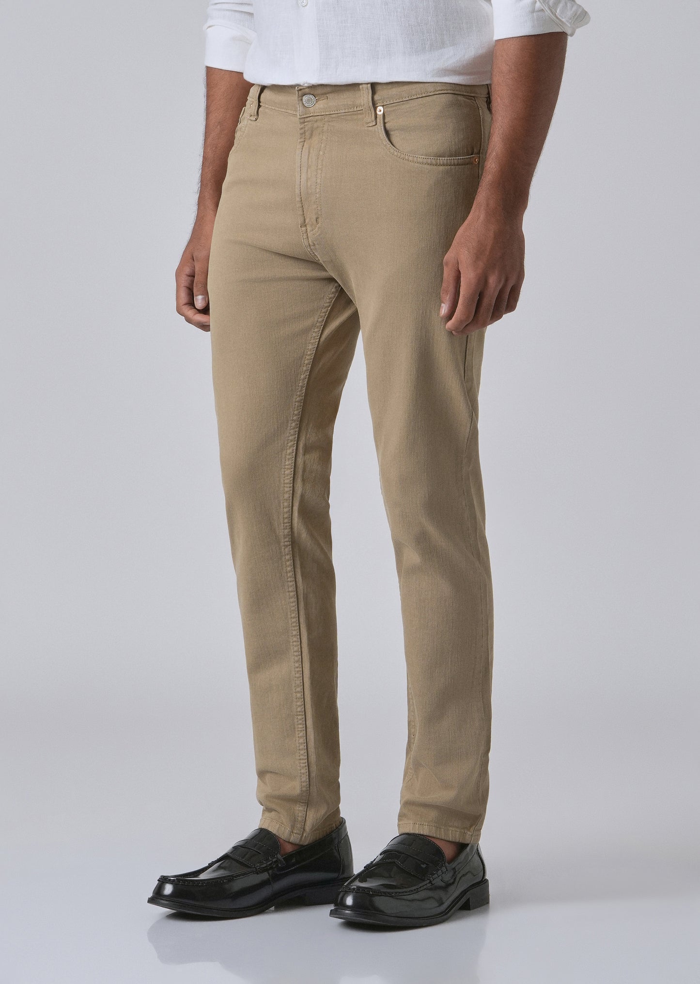 Barley Tan Ankle Slim Fit Jeans