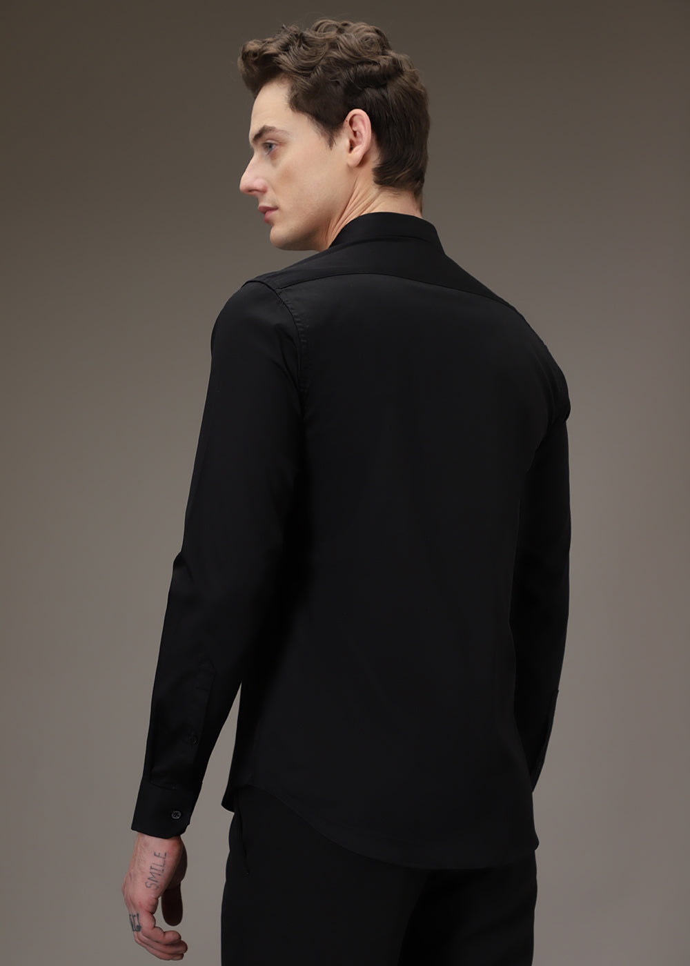 Beeclub Needle Work Black Designer Shirt