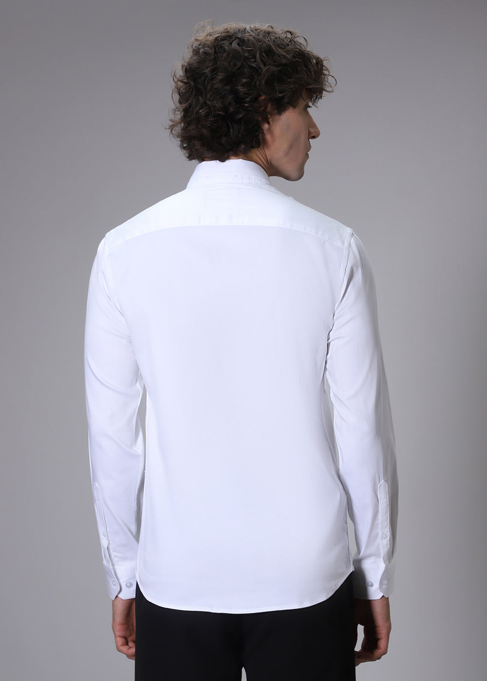 Beeclub Needle Work White Designer Shirt