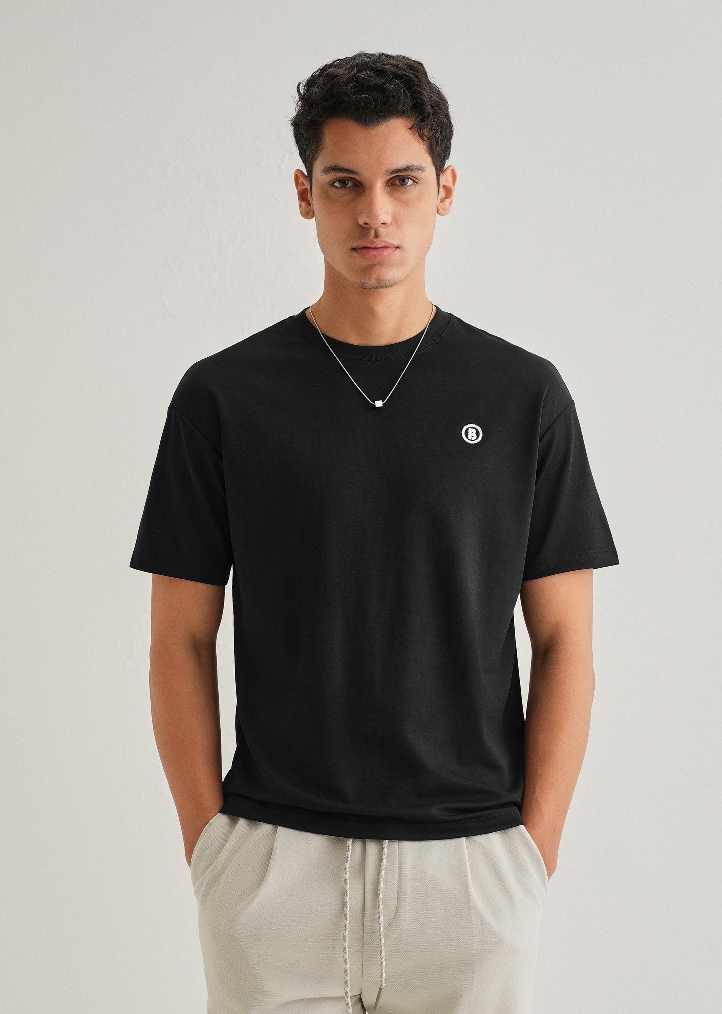 Black Crew Neck T-shirt