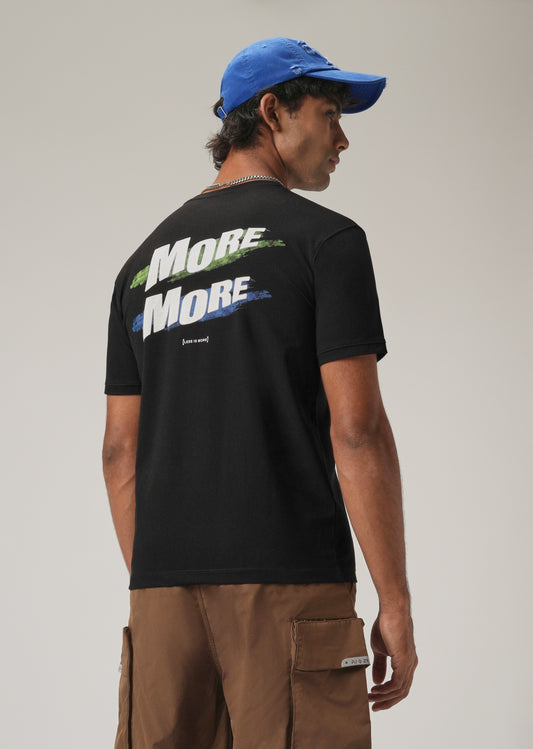 Black Embossed Slim Fit T-Shirt