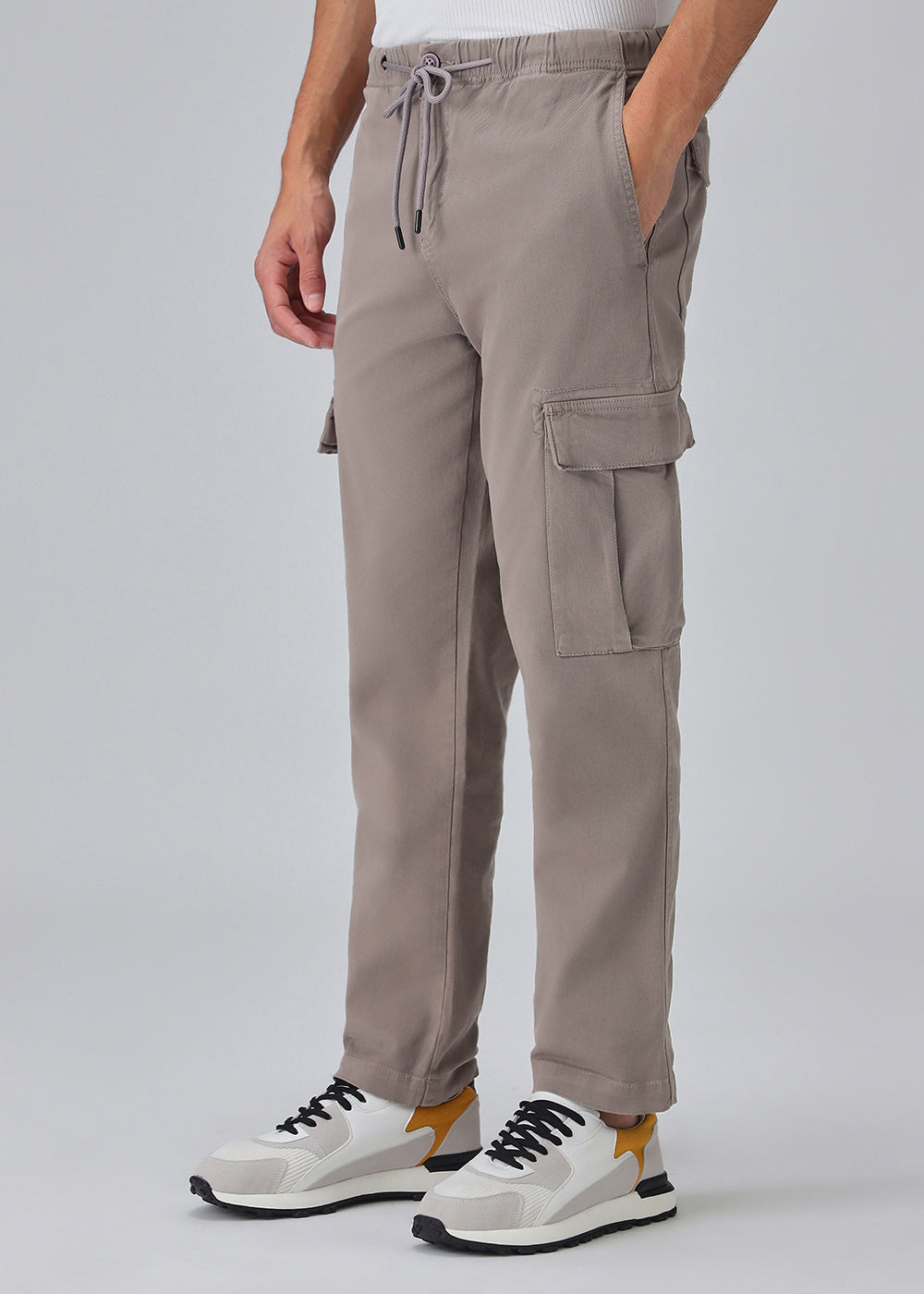 Brown Twill Cargo Pant