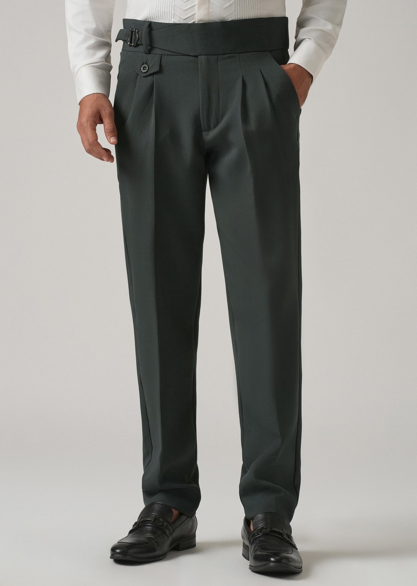 Charcoal Green Gurkha Pant
