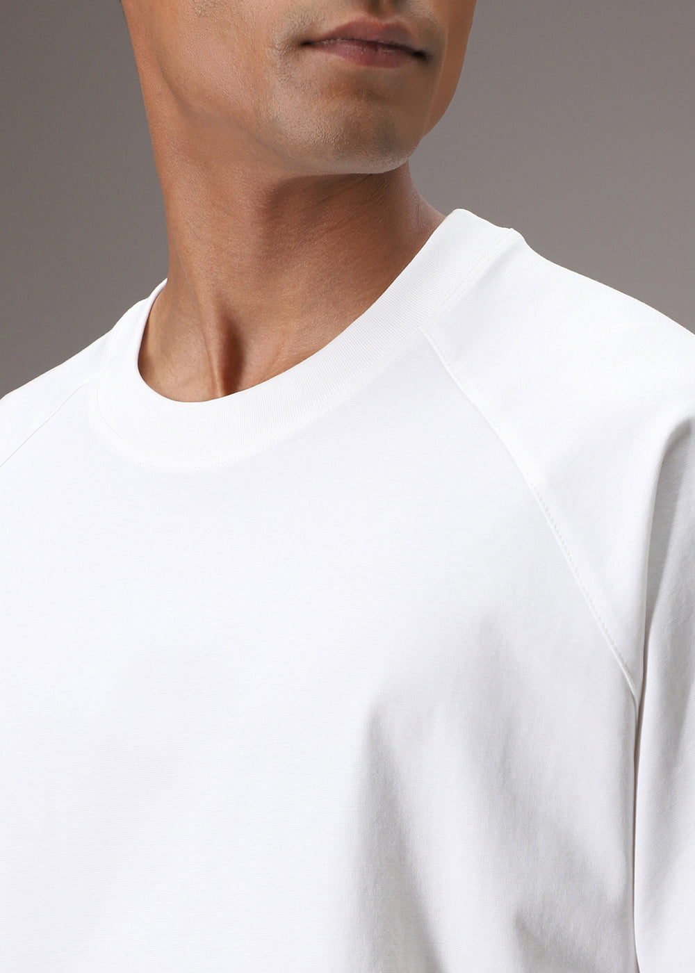White Plain Raglan Oversized T-shirt