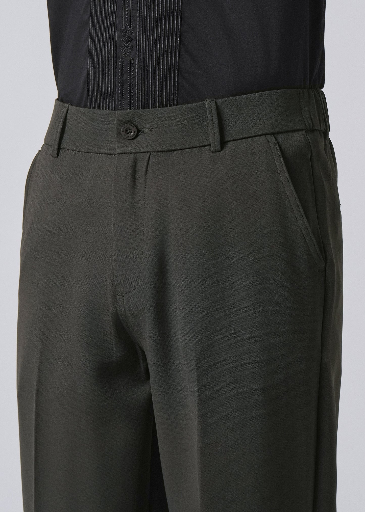 Dark Green Relaxed Fit Trousers