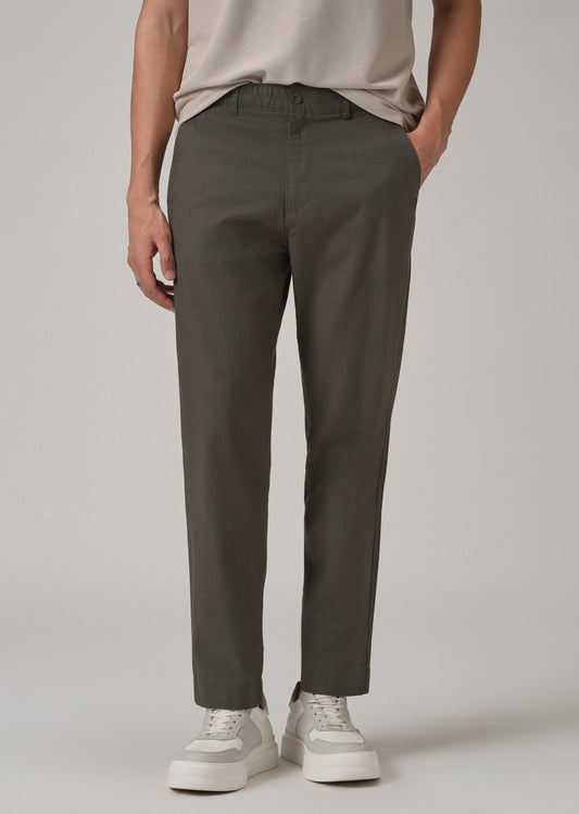Dark Grey Cotton Trouser