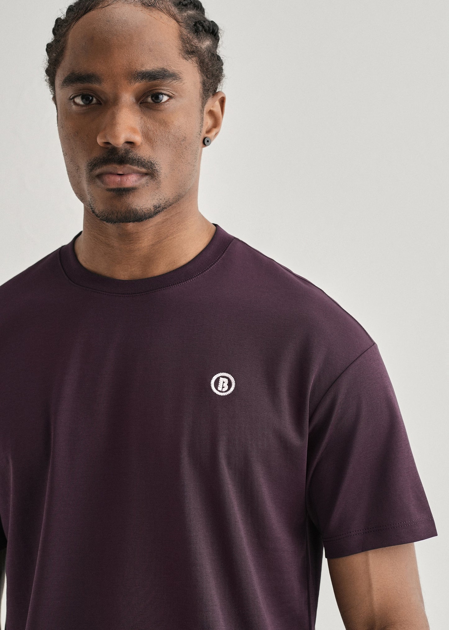 Dark Purple Crew Neck T-shirt