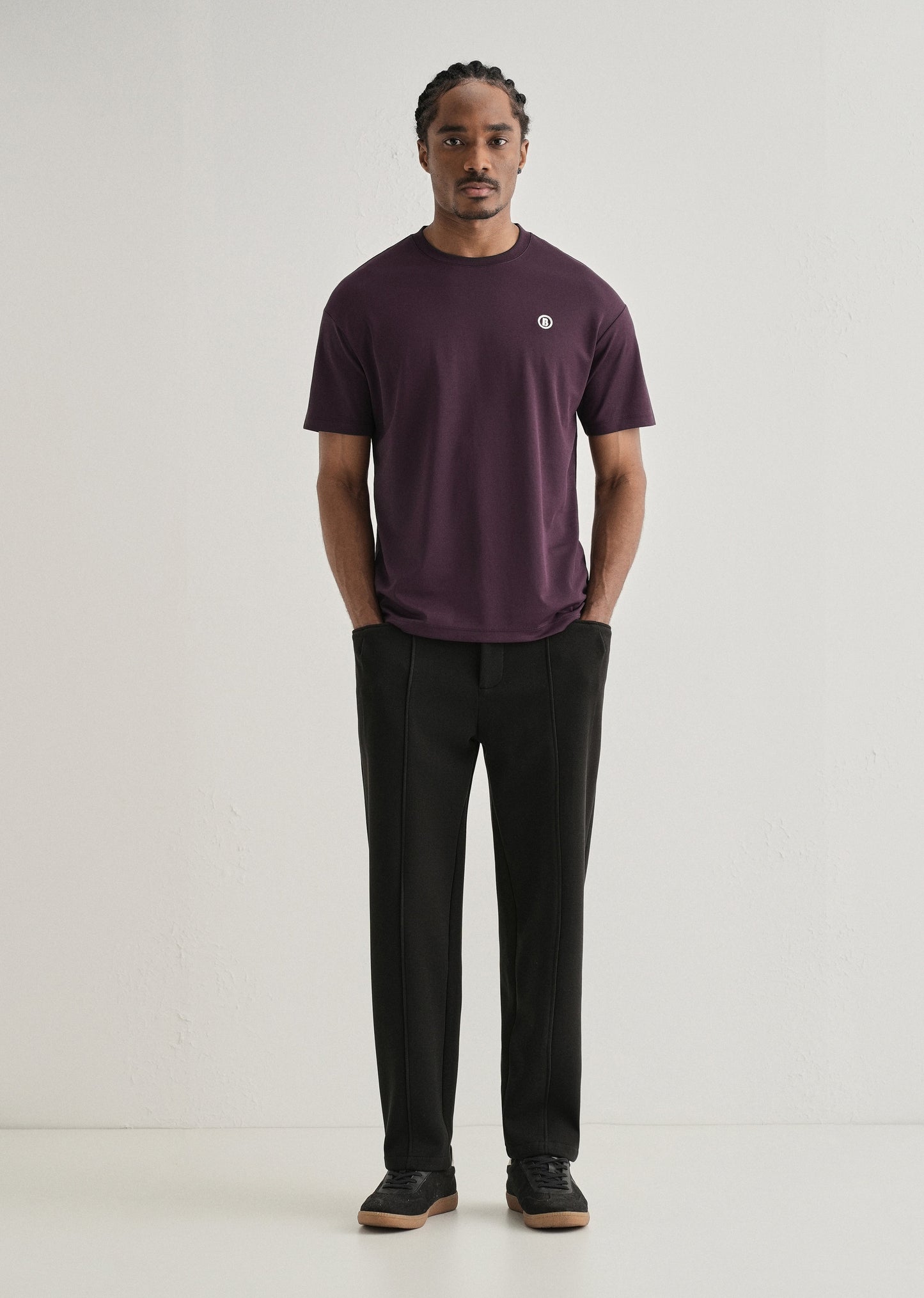 Dark Purple Crew Neck T-shirt