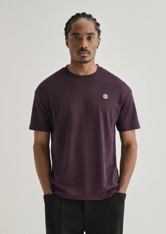 Dark Purple Crew Neck T-shirt