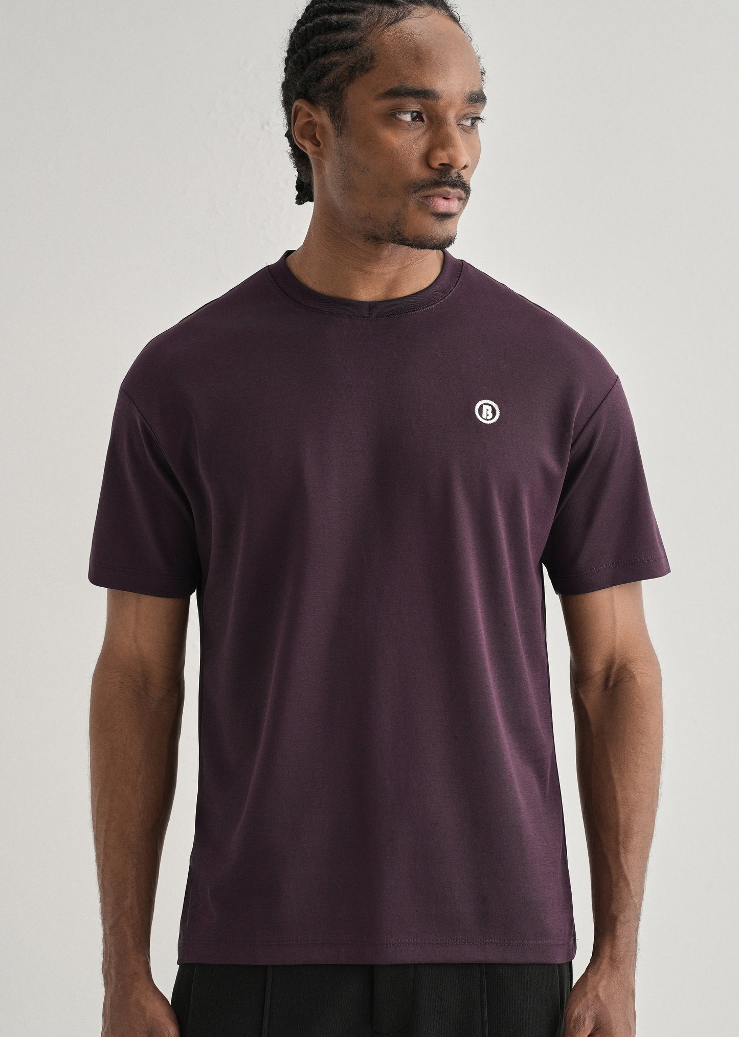 Dark Purple Crew Neck T-shirt
