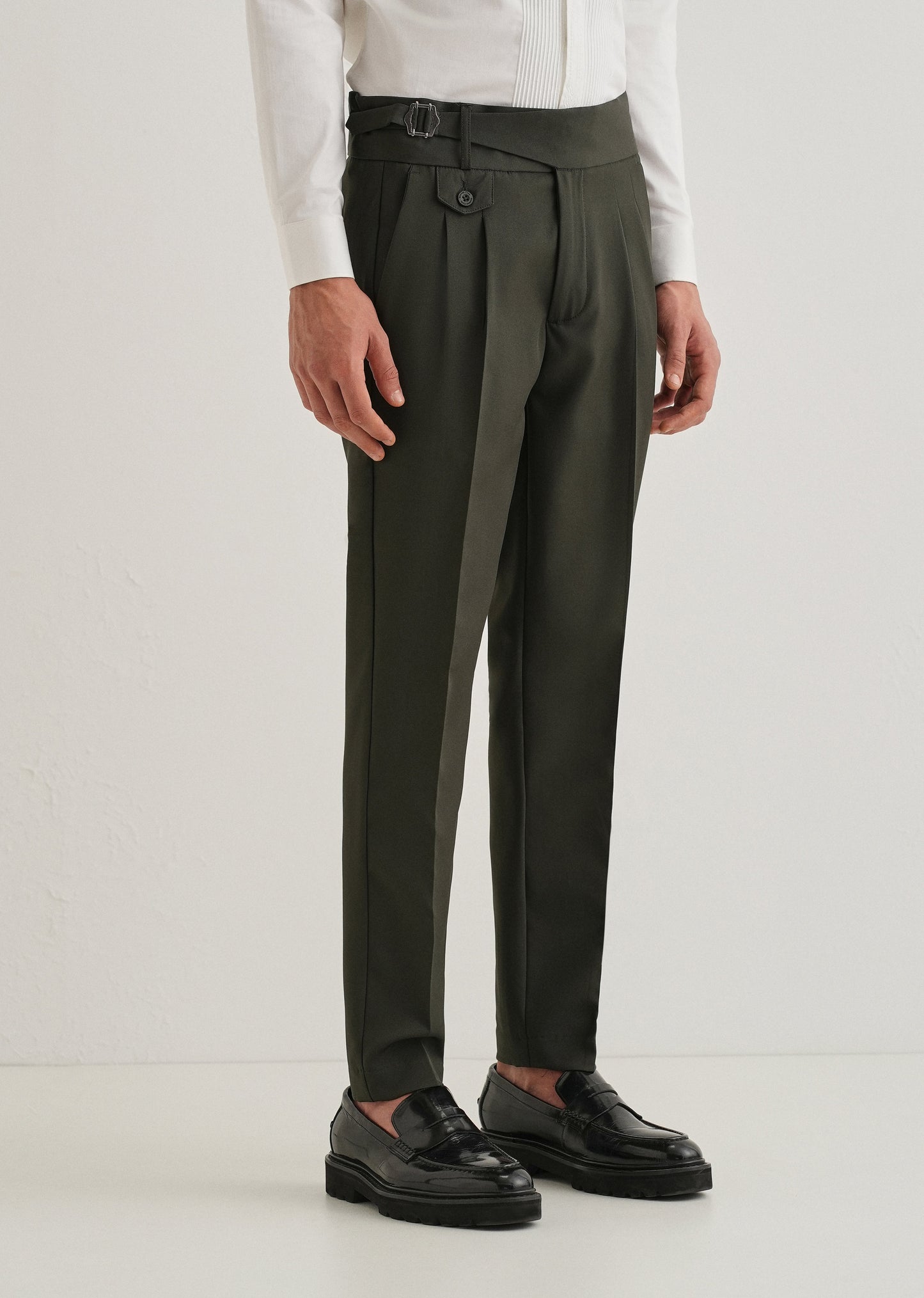 Deep Slate Green Gurkha Pant
