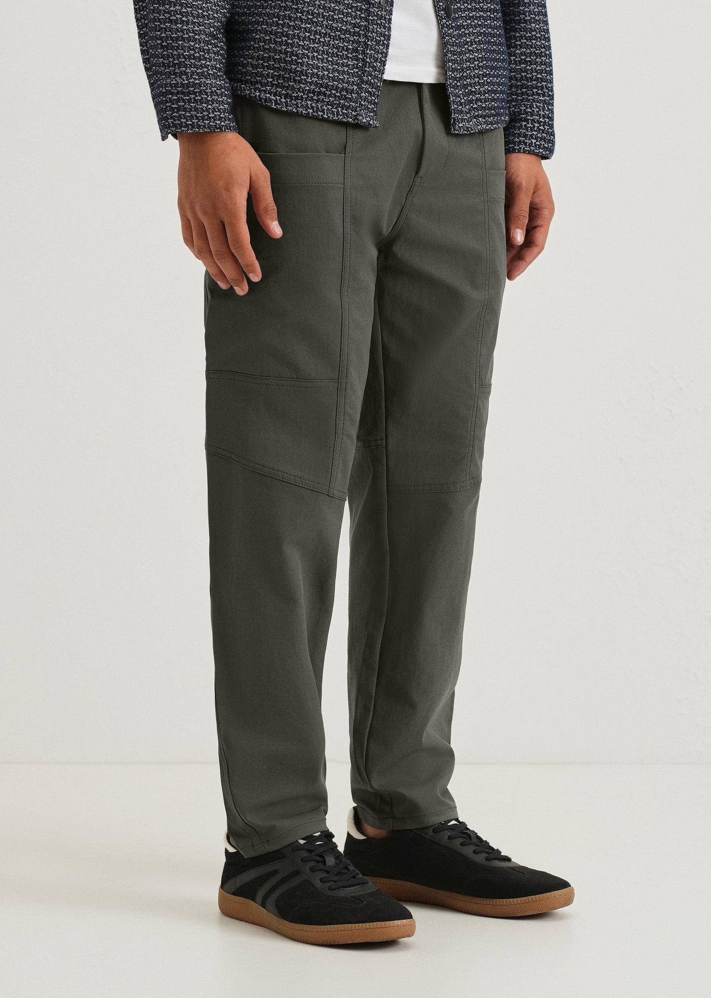 Fern Green Drawstring Panel Cargo