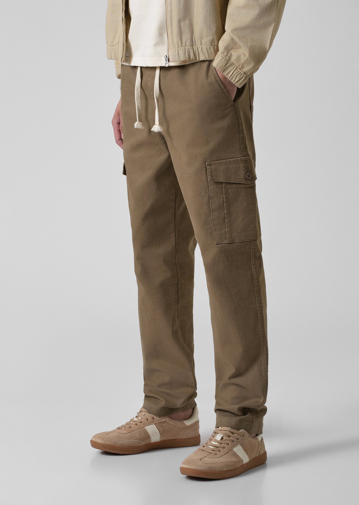Khaki Regular Fit Cargo Pant