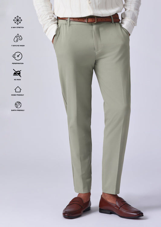 Light Green 8 Way Stretch Trousers