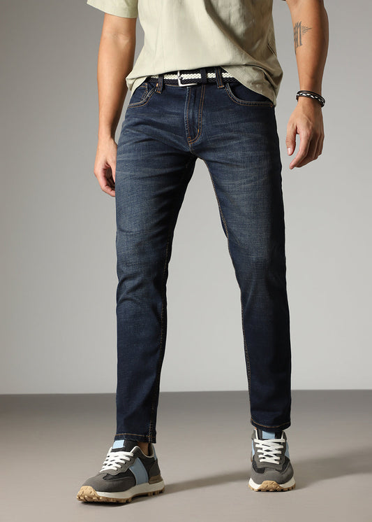 Navy Blue Slim fit Jeans