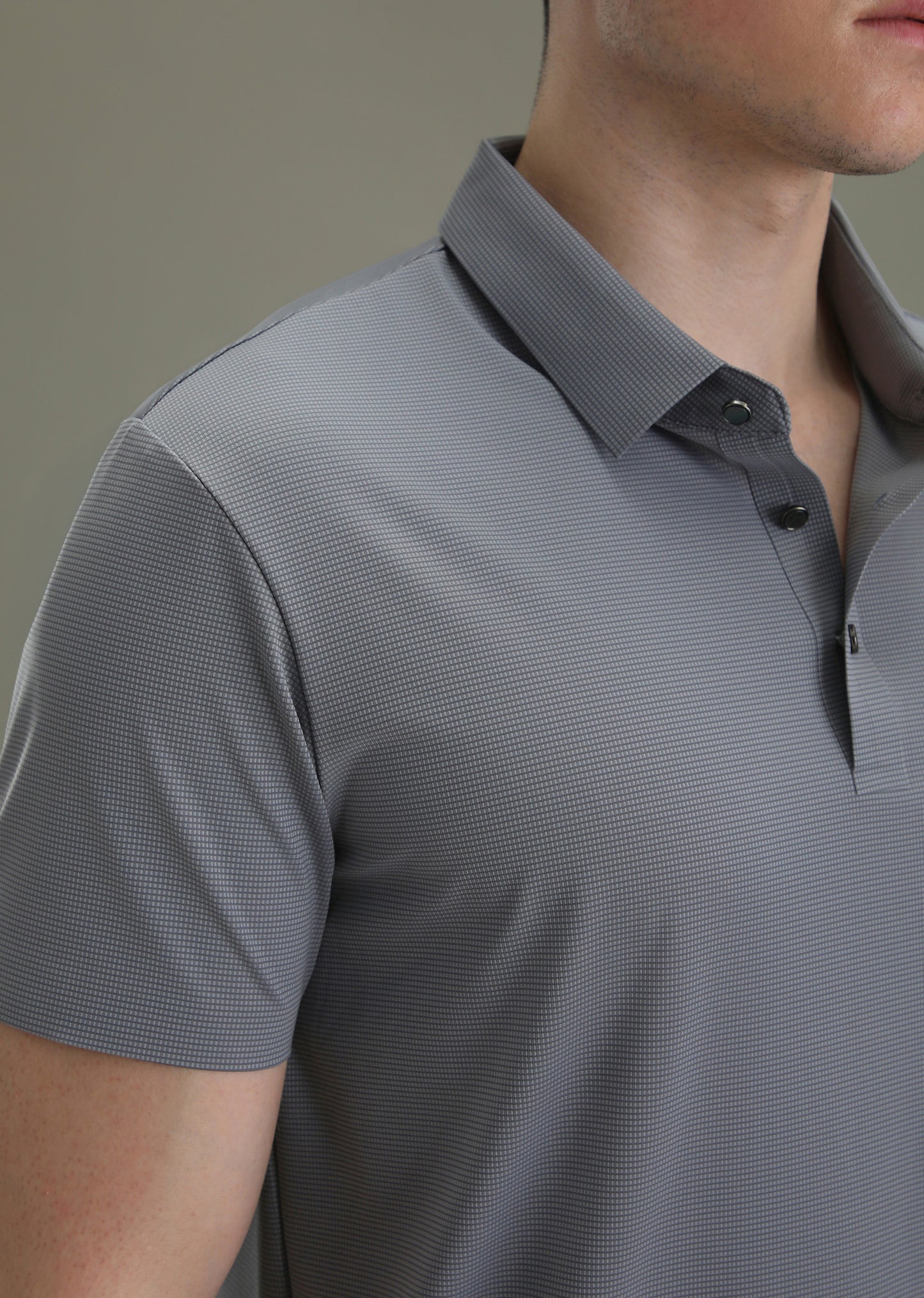 Patterned Violet Plain Stitchless Polo T-shirt
