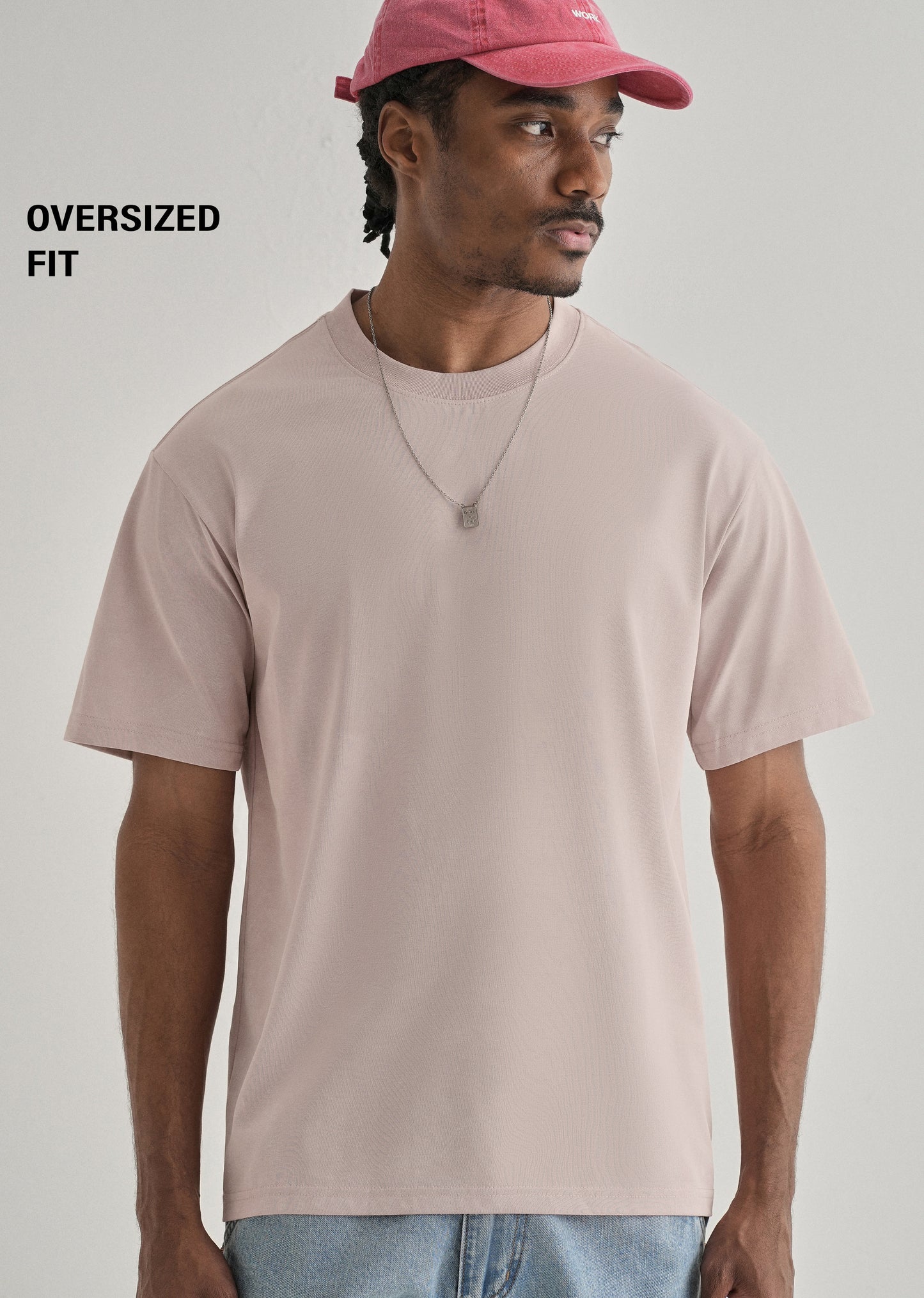 Pink Brushstroke Oversized T-shirt