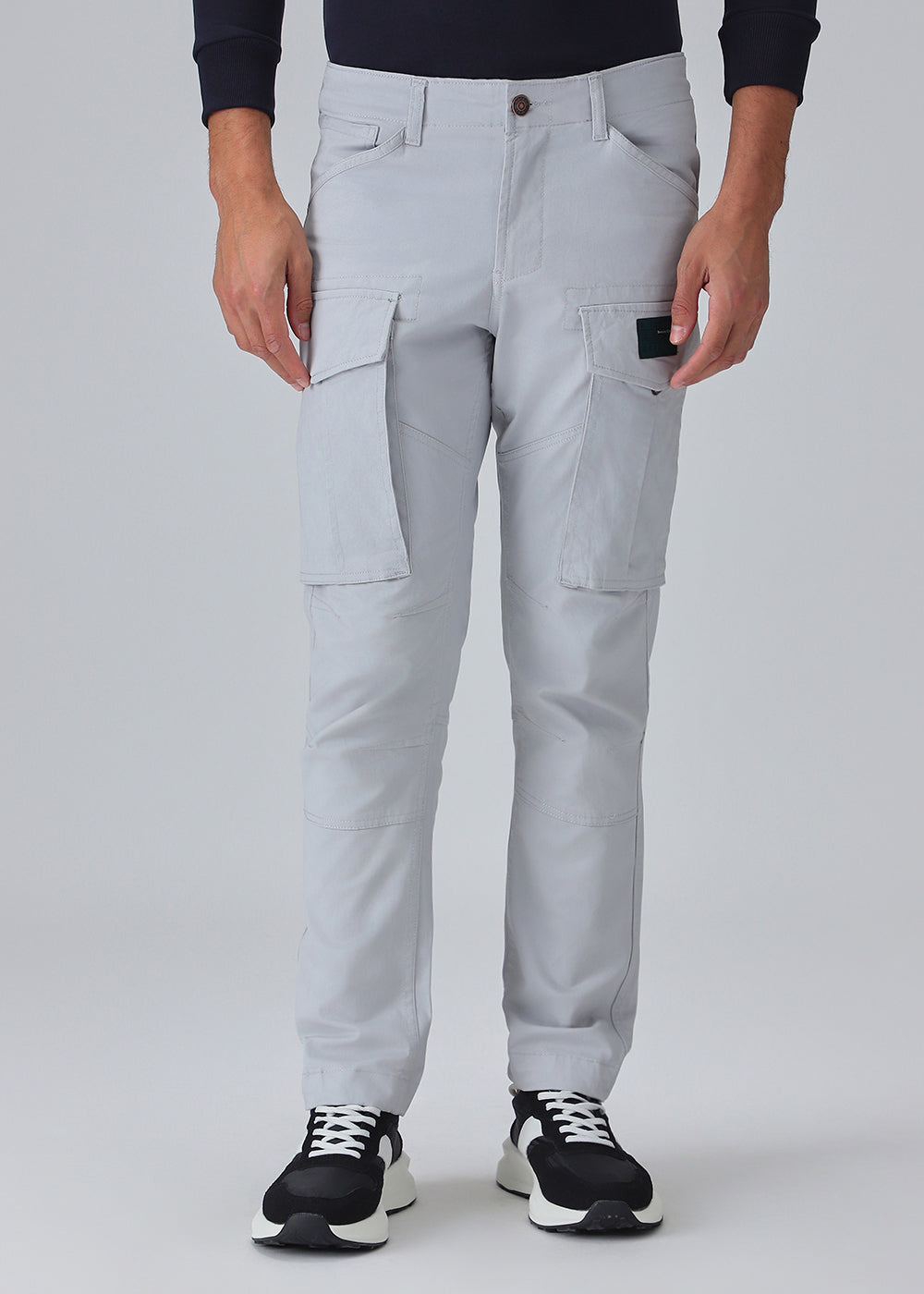 Silver Gray Cargo Pant