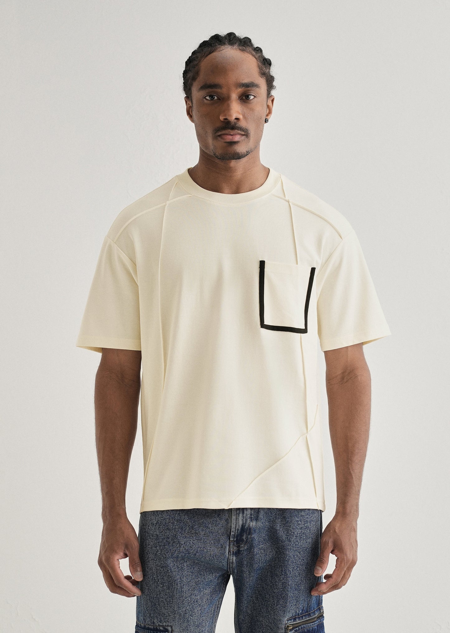 Soft Cream Cut & Sew Oversized T-shirt