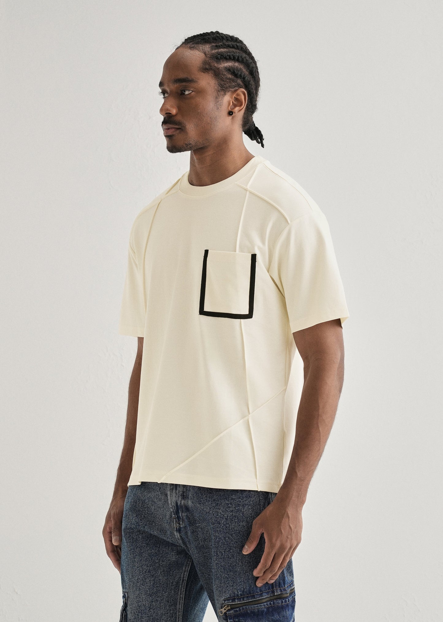 Soft Cream Cut & Sew Oversized T-shirt