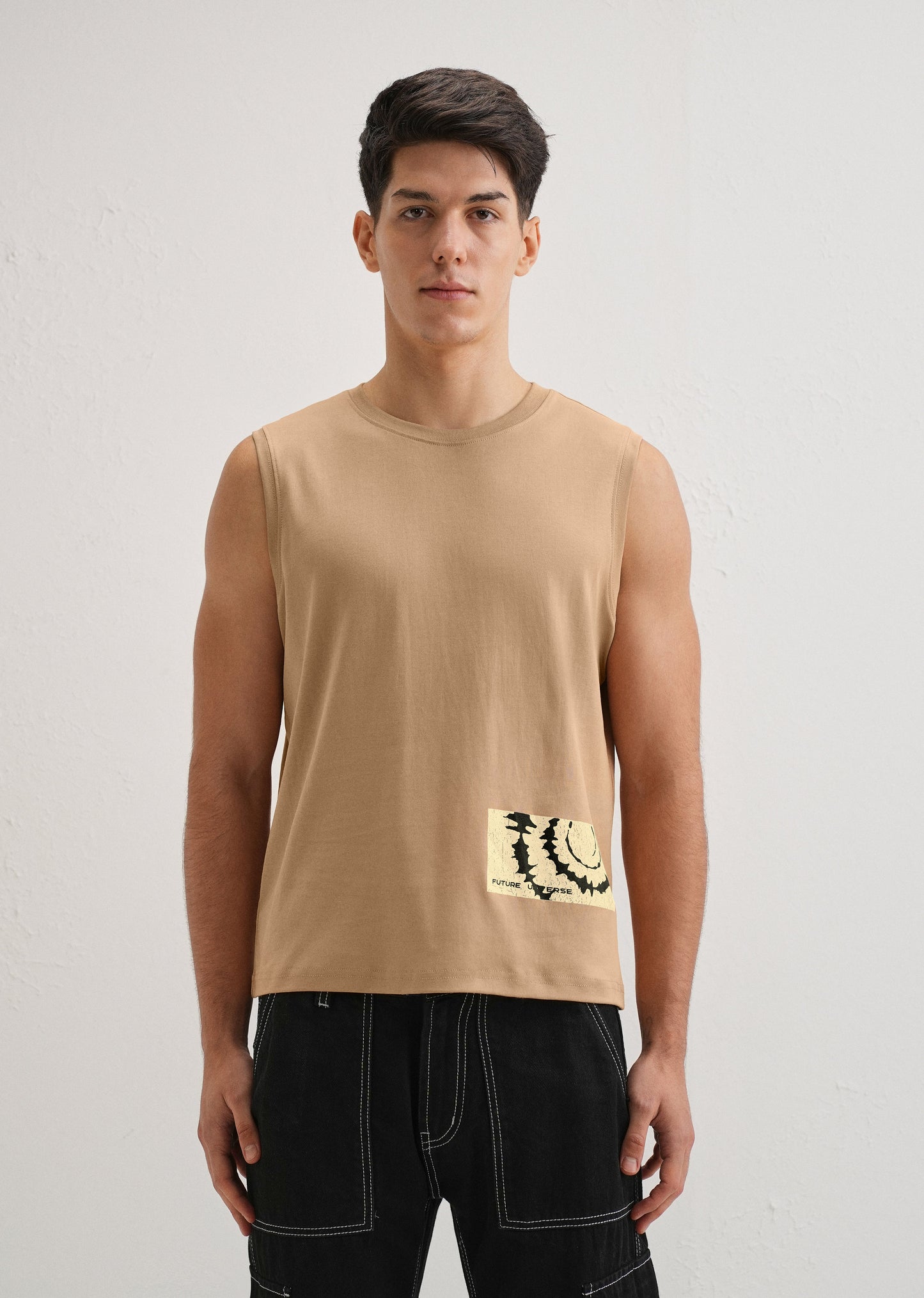 Tan Printed Tank