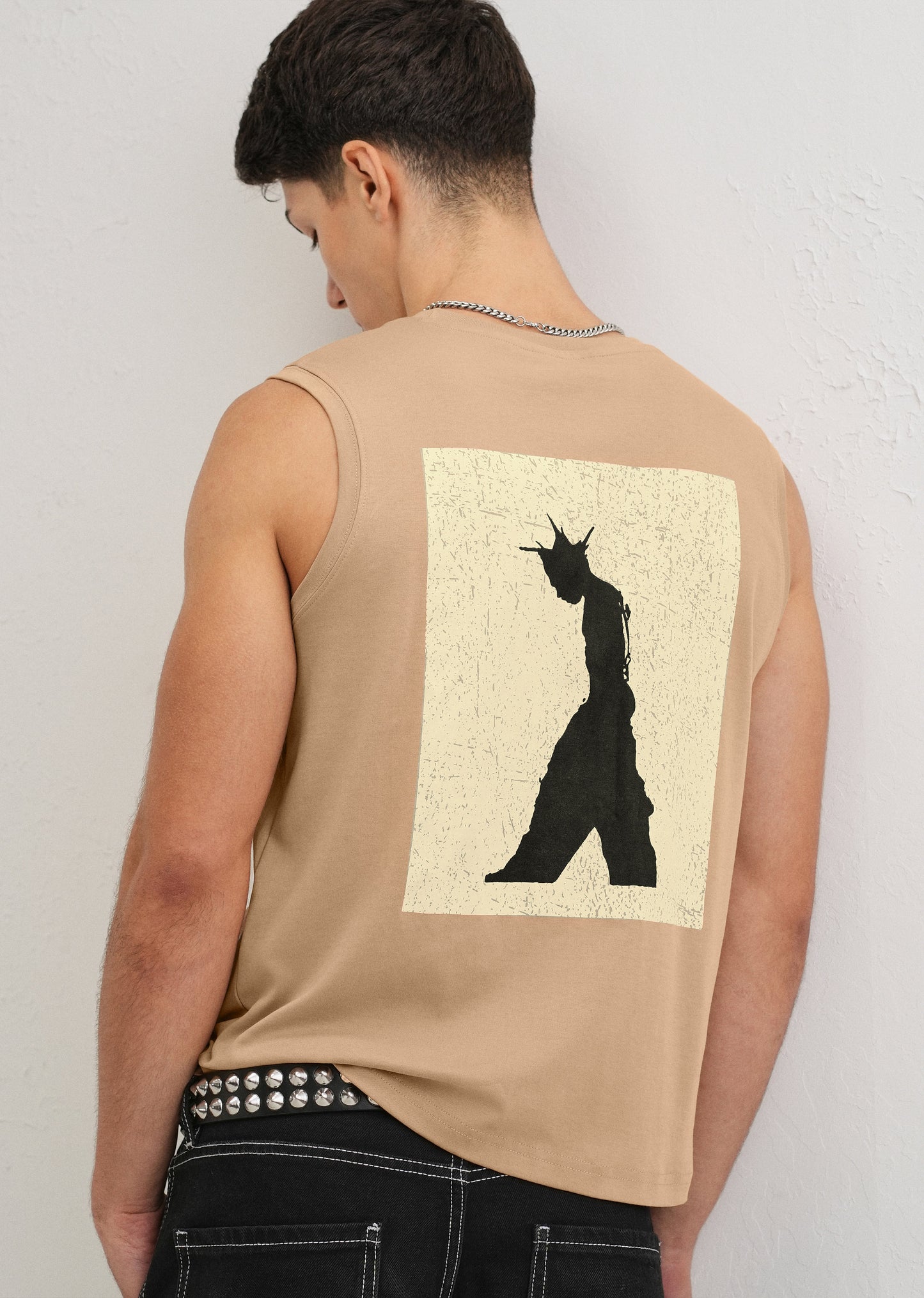 Tan Printed Tank