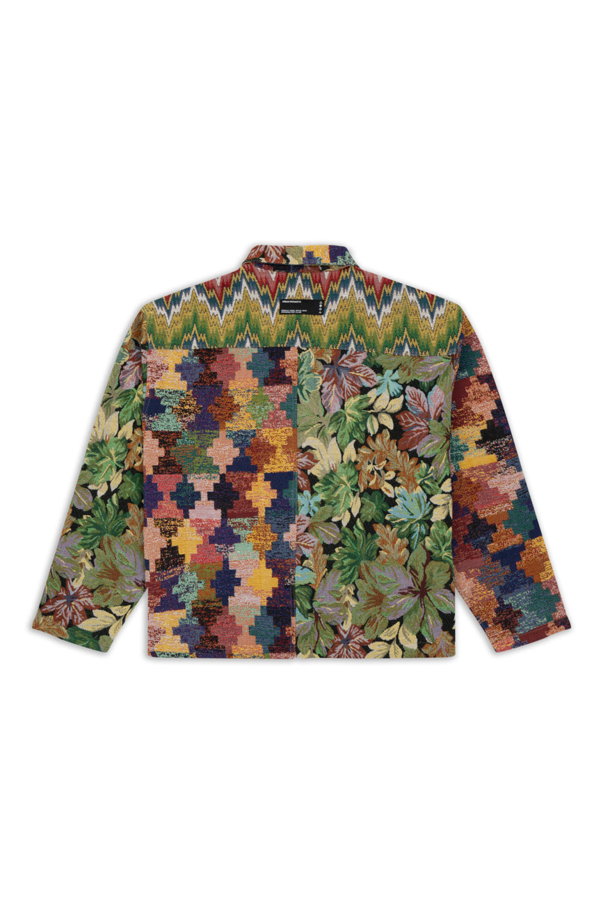 Flowers are dope // Jacquard Bomber Jacket