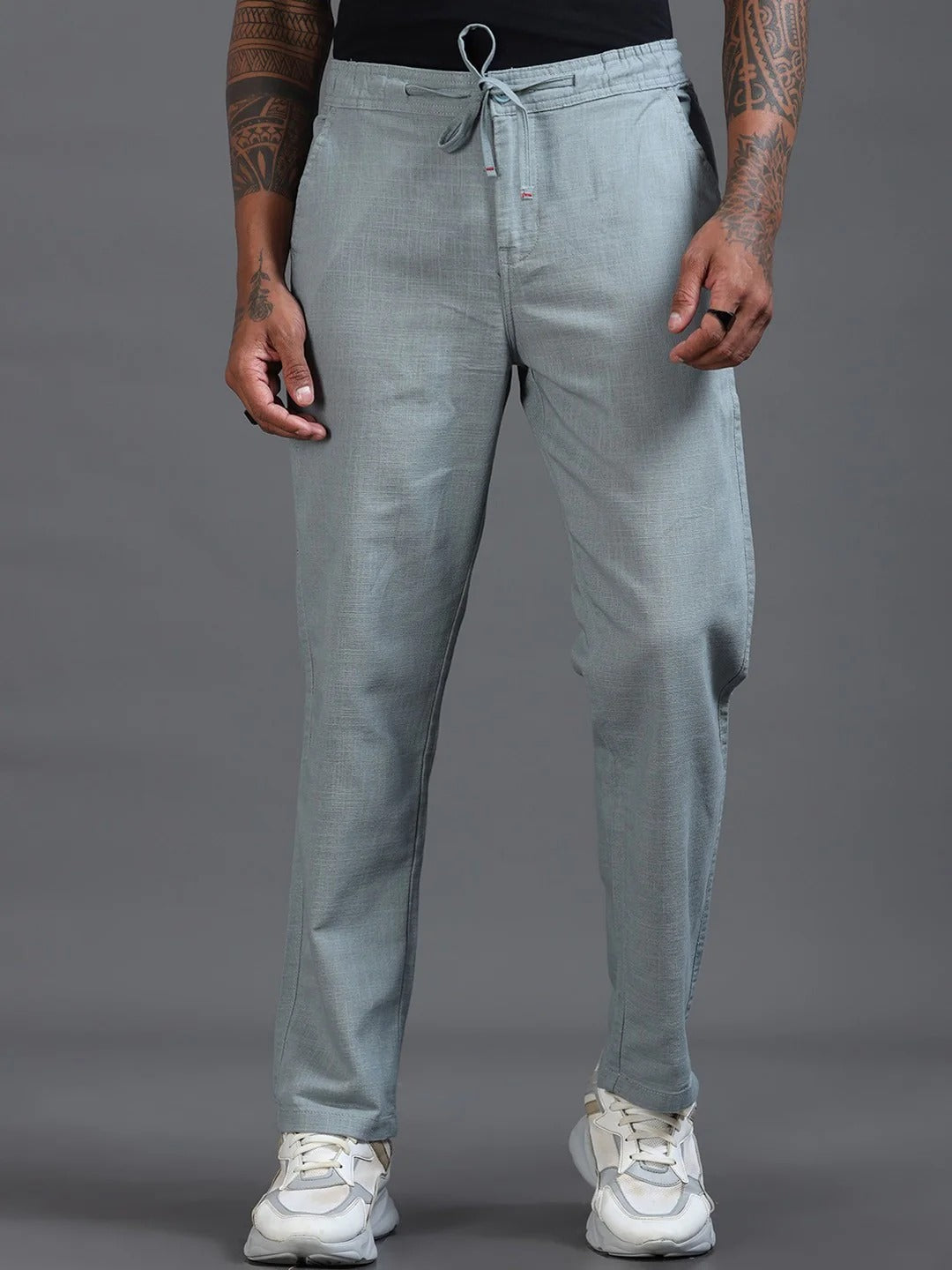 Men's Beige Linen Pants – Lightweight & Breathable