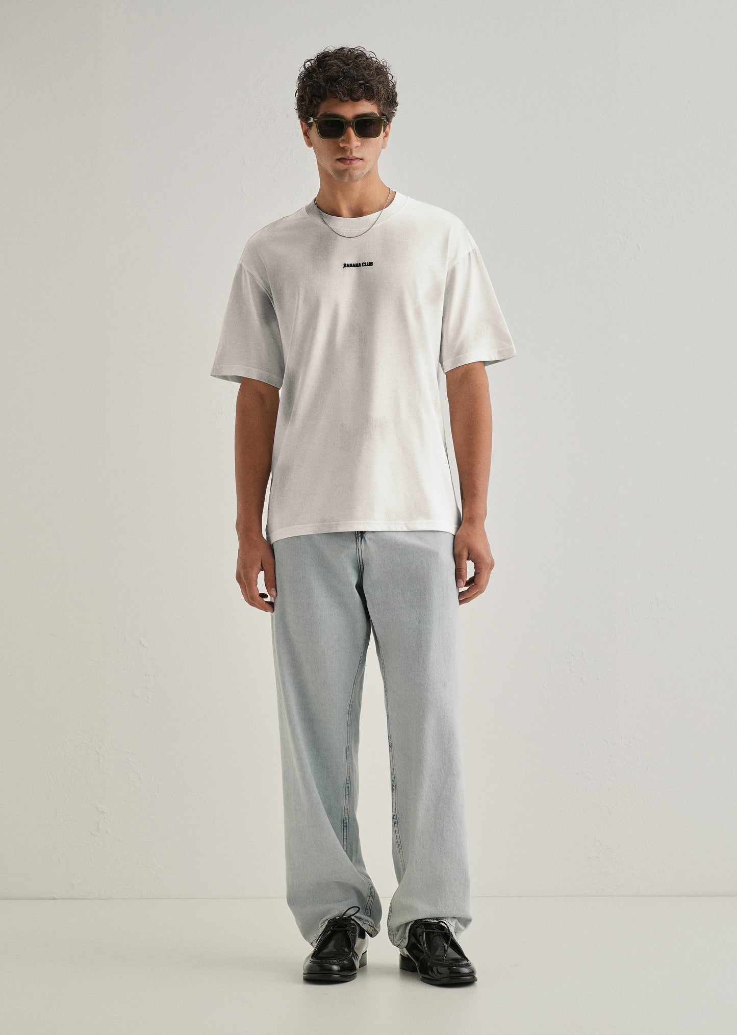 White Brushstroke Oversized T-shirt