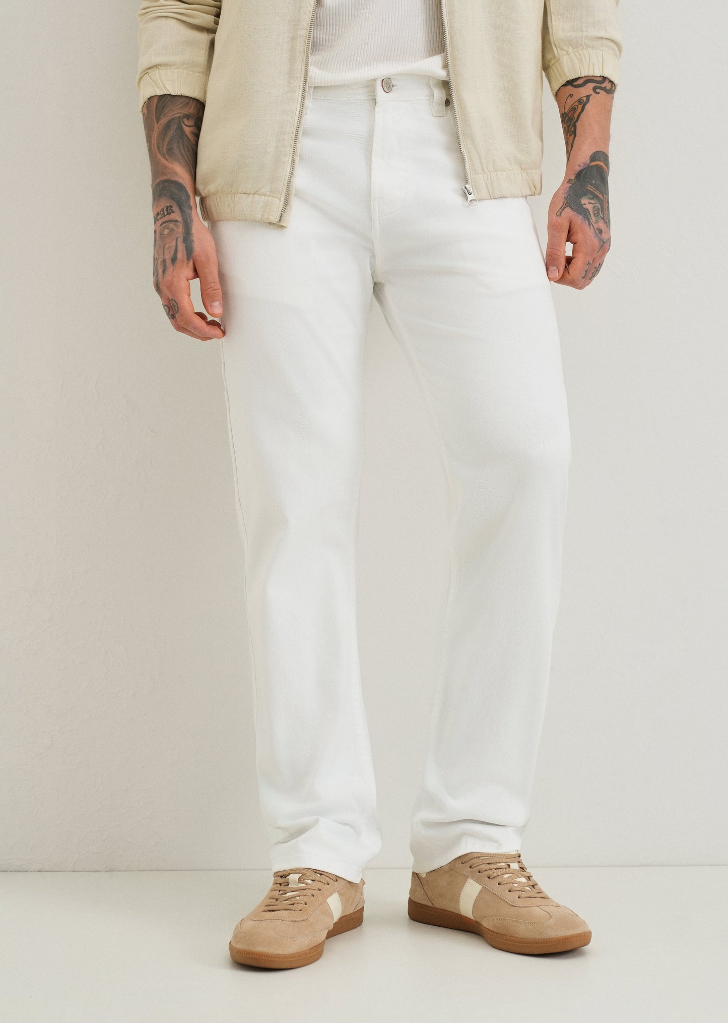 White Straight fit Jeans