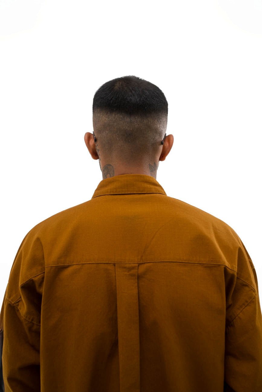 Ripstop Shacket // Tan Brown