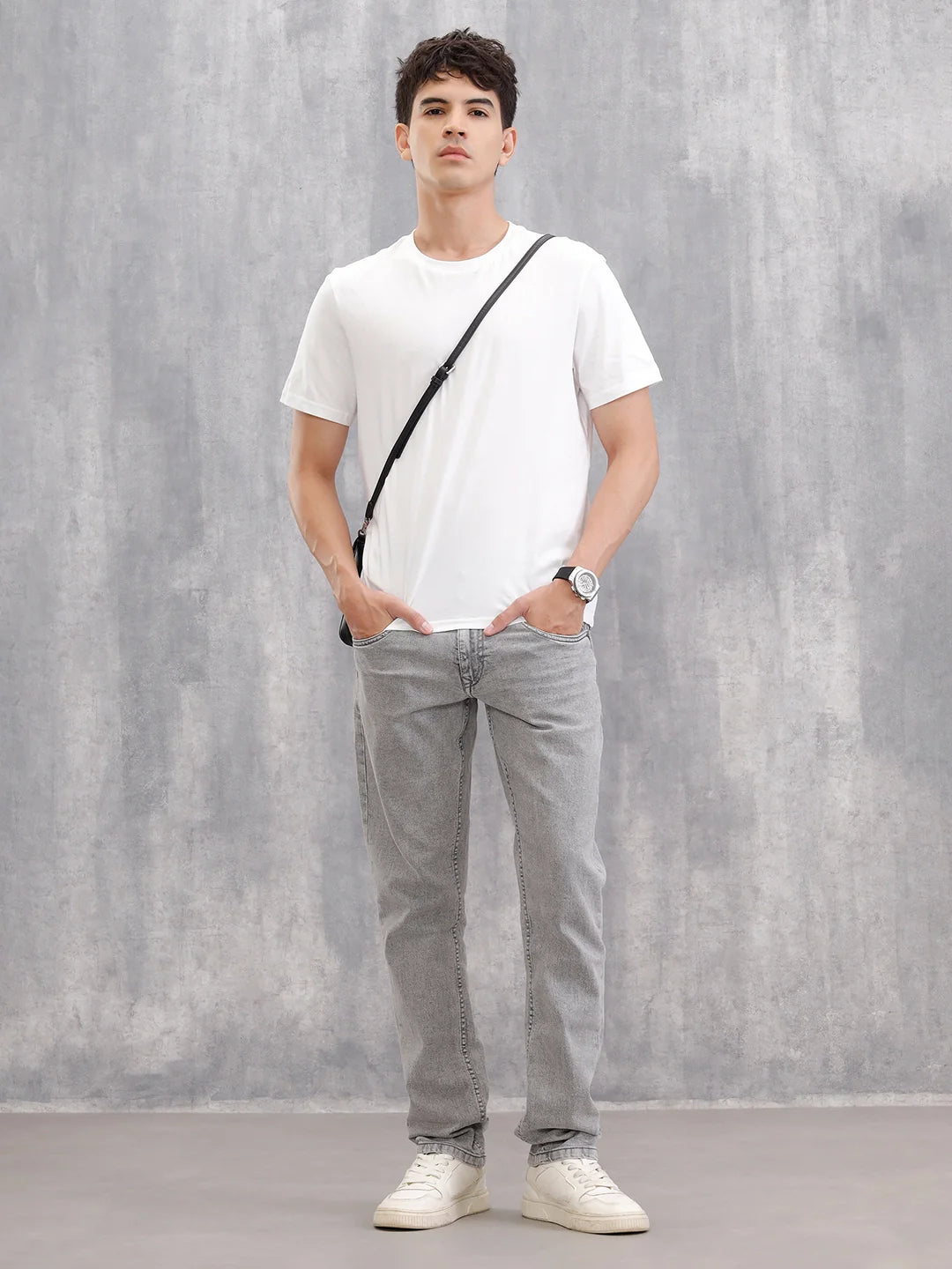 Heavy Washed Grey Jeans I Light Grey| Wvjn2069S