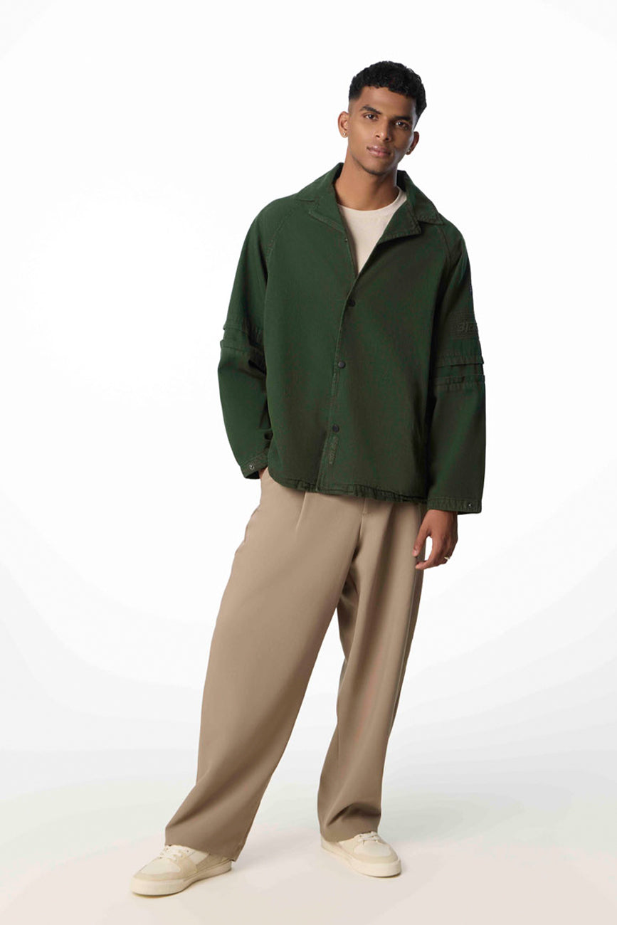 Hobo Shacket // Hunter Green