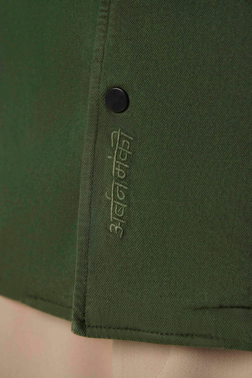 Hobo Shacket // Hunter Green