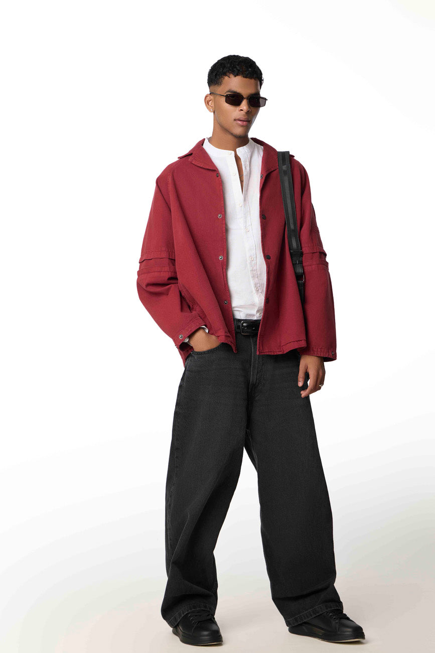 Hobo Shacket // Rosewood