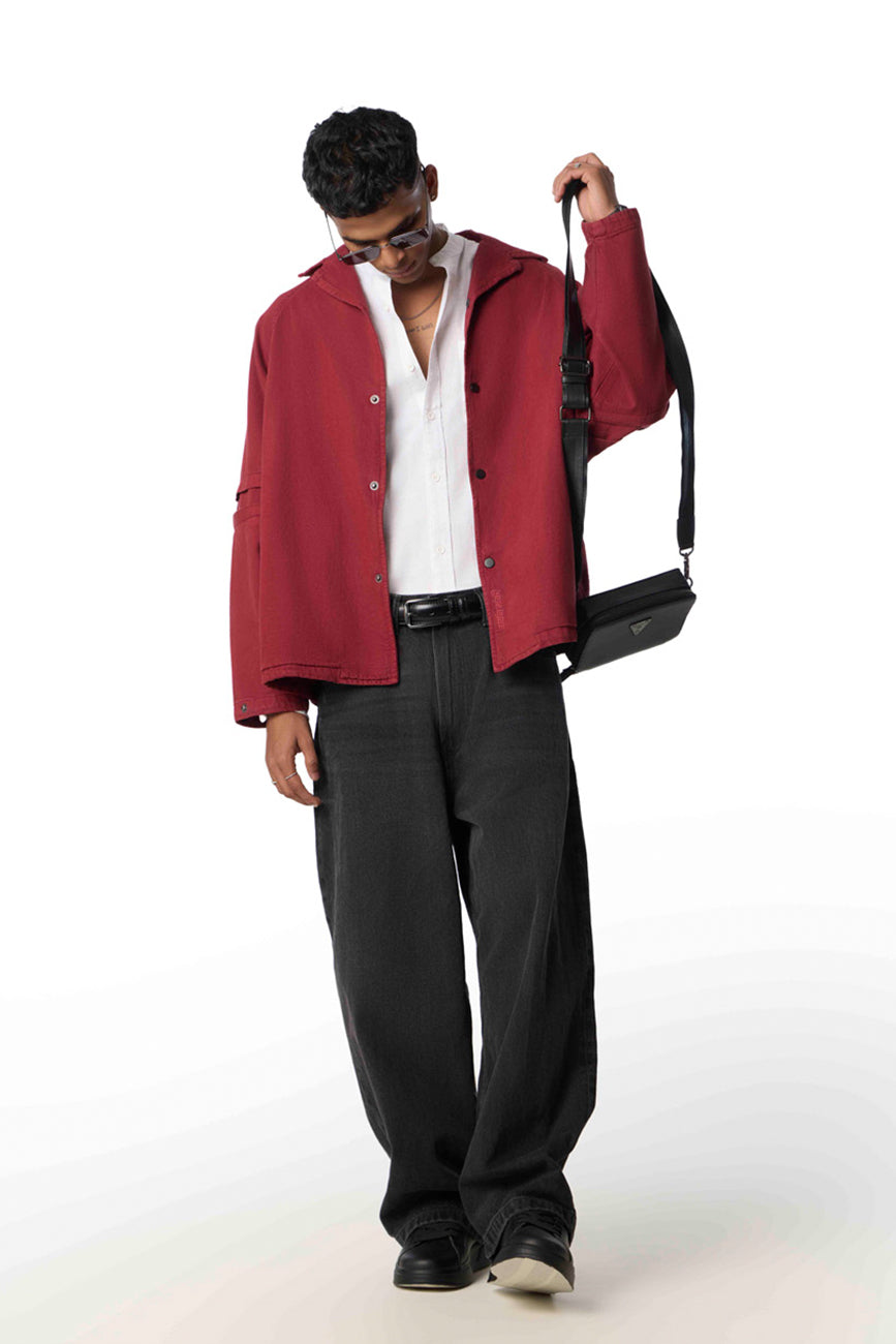 Hobo Shacket // Rosewood