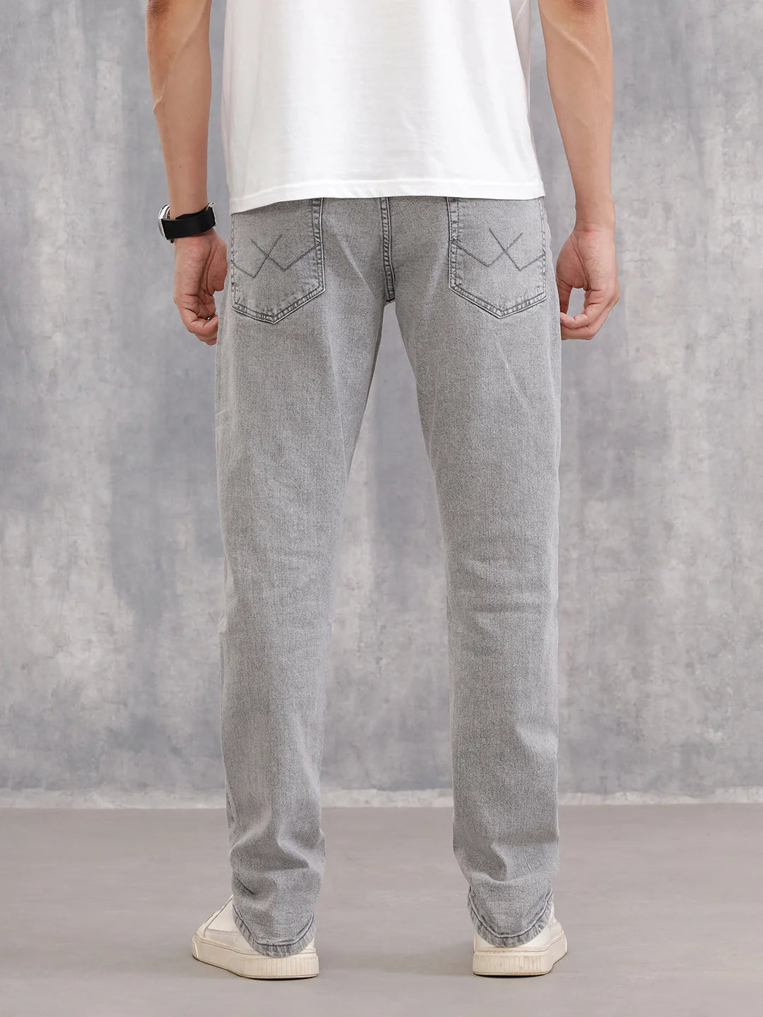 Heavy Washed Grey Jeans I Light Grey| Wvjn2069S