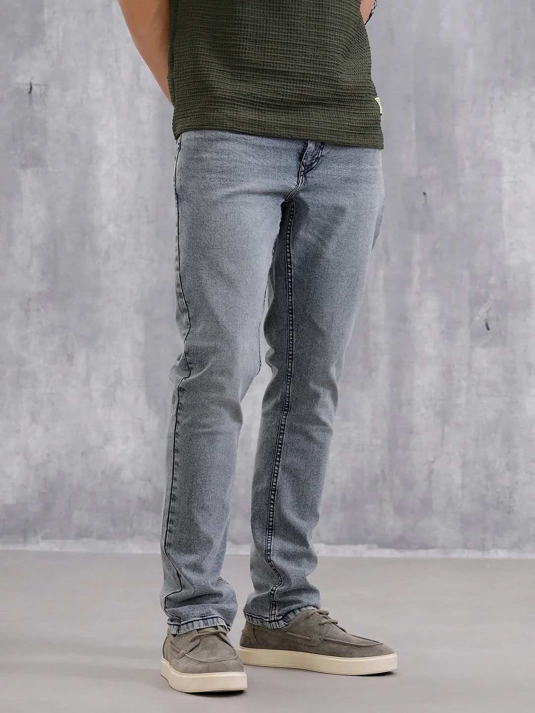 Heavy Fade Straight Fit Jeans | Light Blue