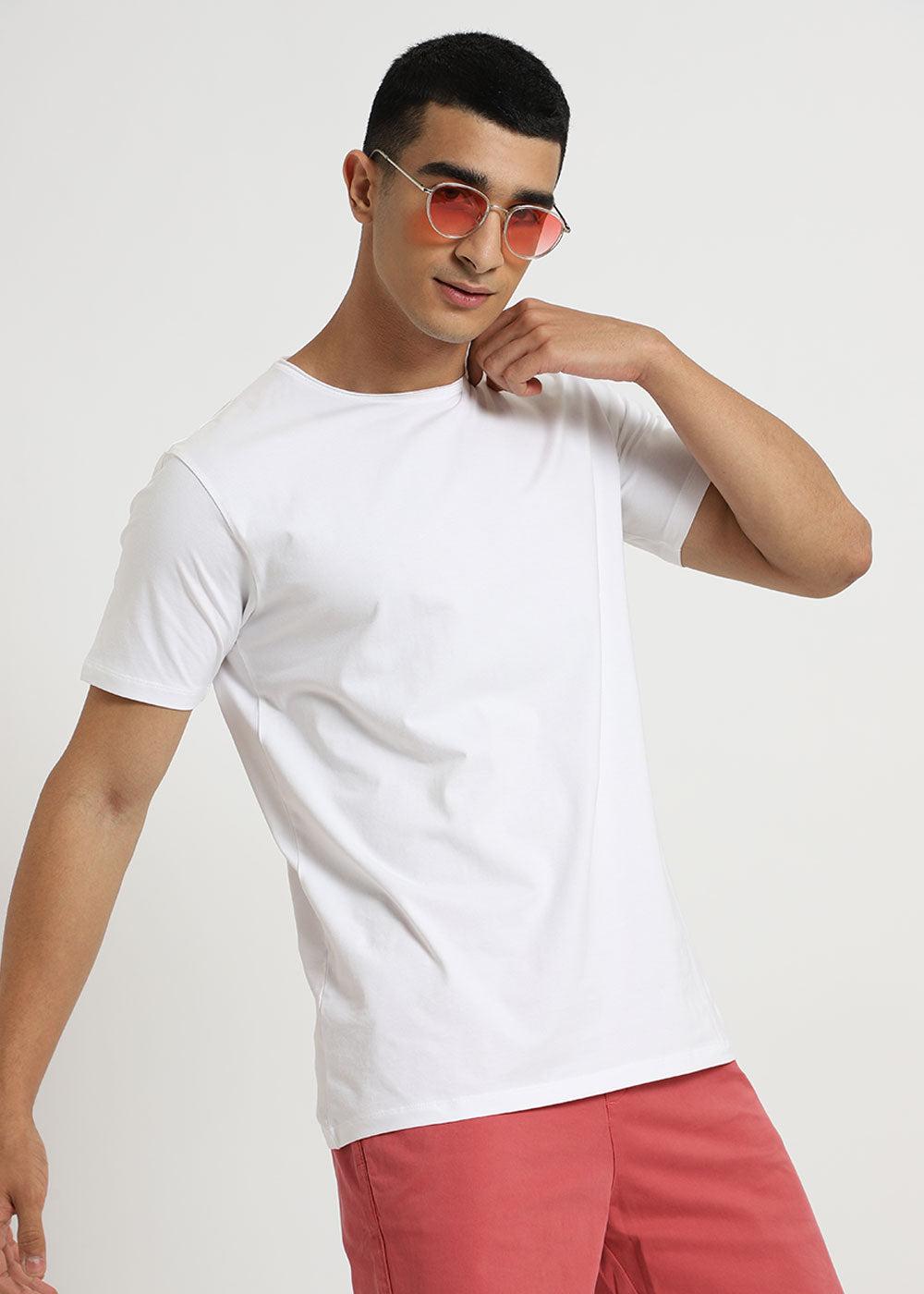 White Plain Crew neck T-shirt