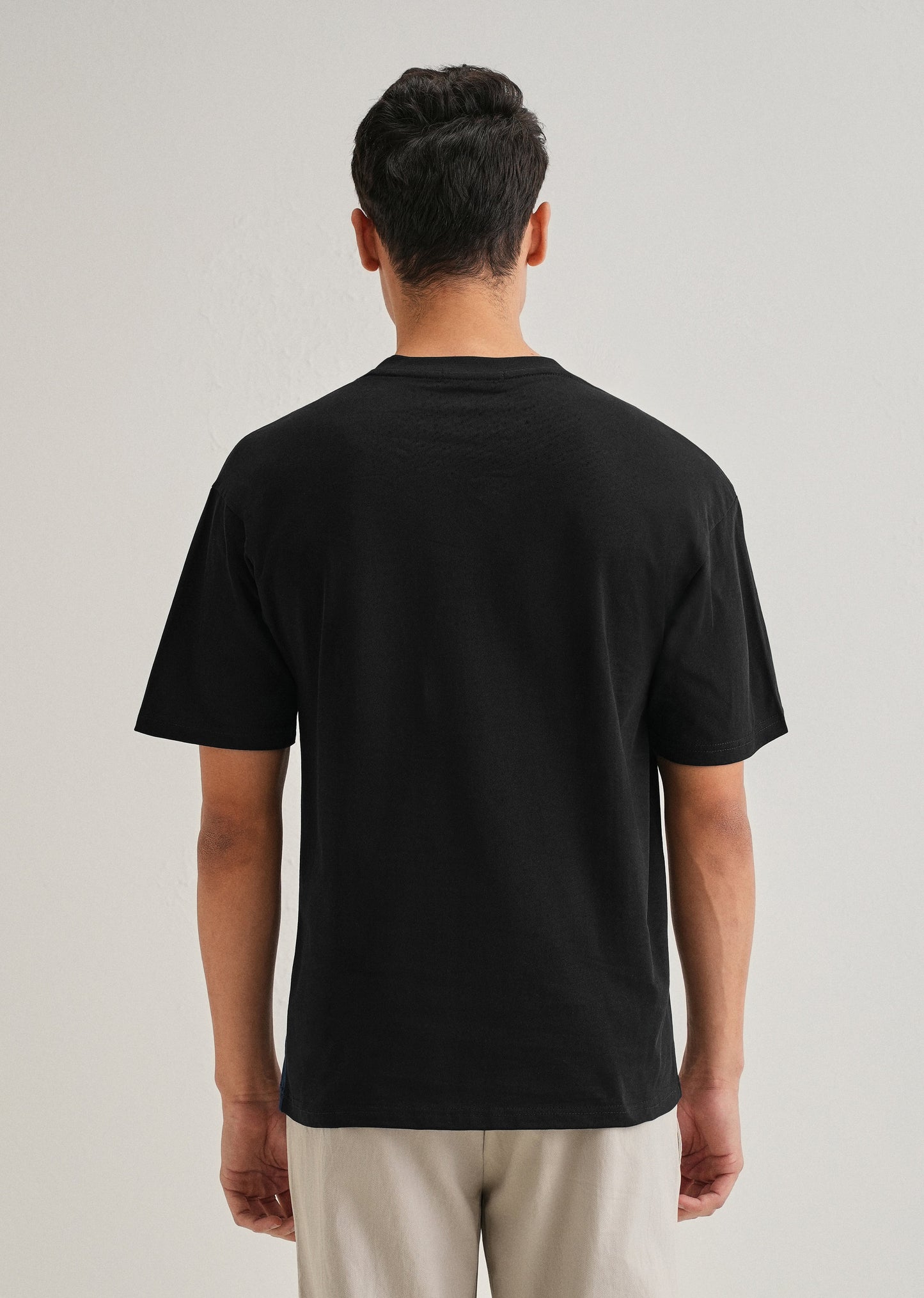 Black Colourblock Oversized T-shirt